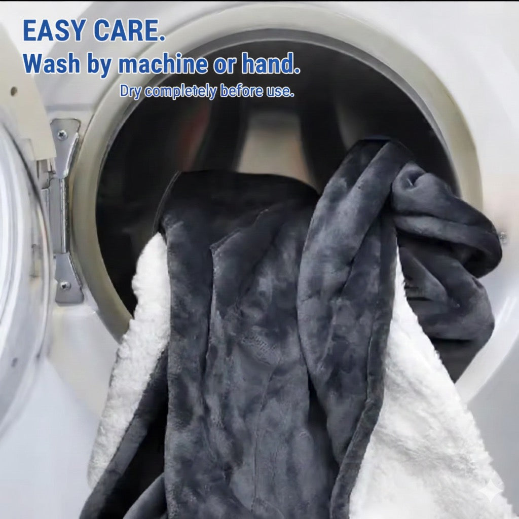 Couverture chauffante avec manche